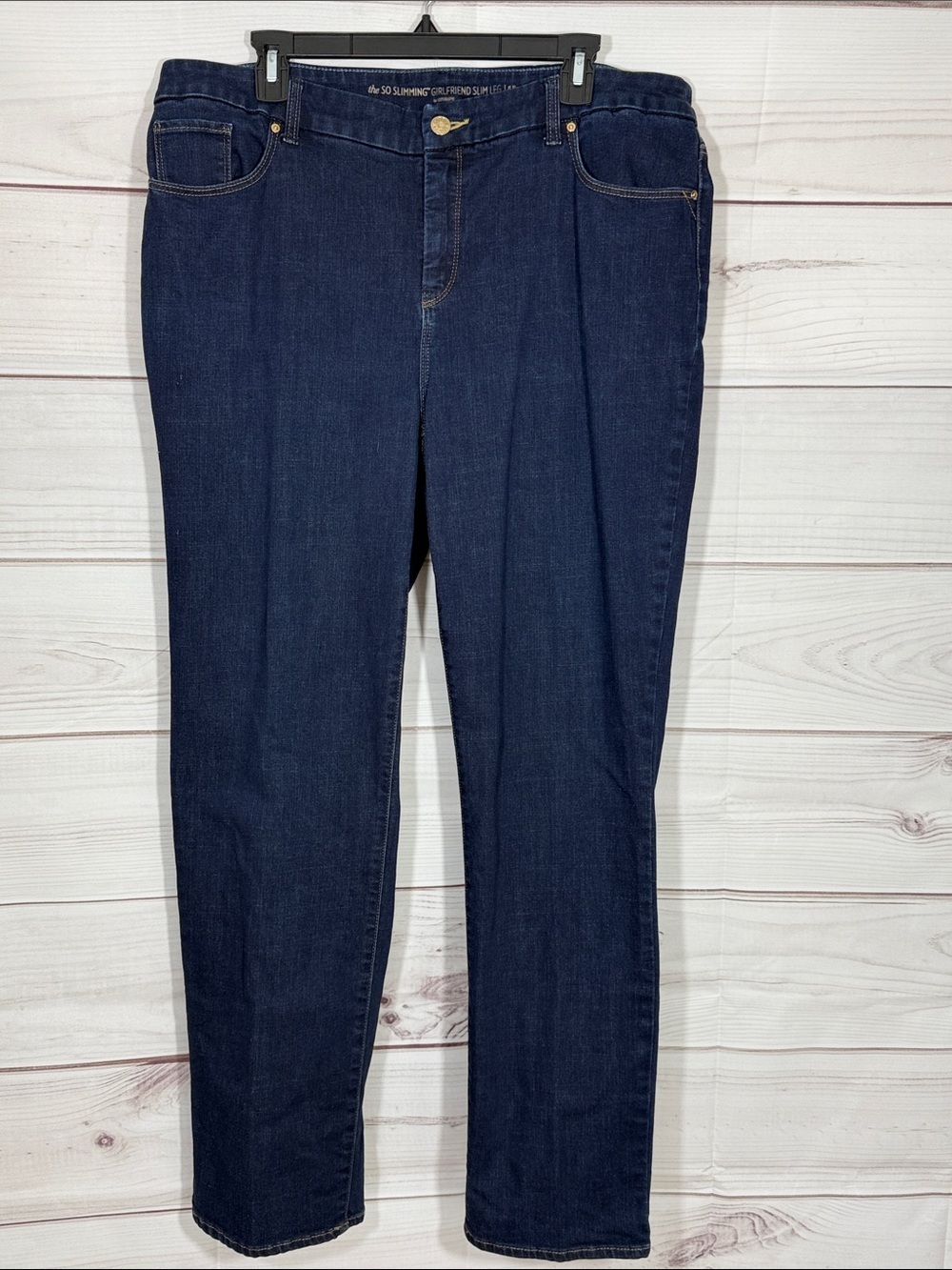 Chico’s So Slimming Girlfriend Slim Leg Jeans Mid-Rise Size 16/XL/ Chico’s 3R